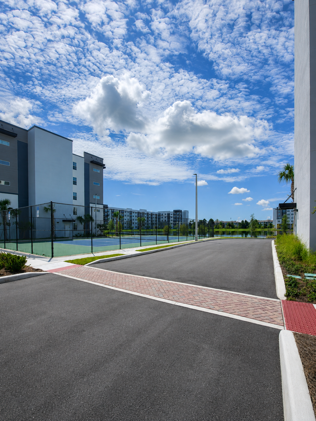 Millenia Park Apartments recreation court and internal roadway